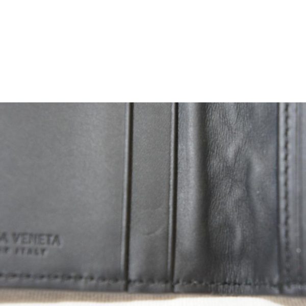 66316 6 Bottega Veneta Intrecciato Card Case Black