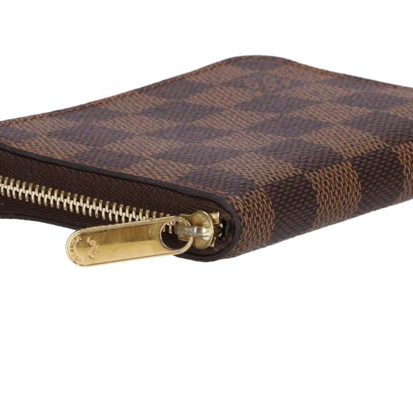 66324 3 Louis Vuitton Zippy Coin Purse Damier Ebene Brown