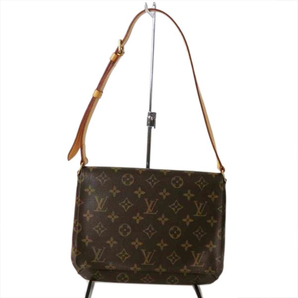 66390 1 Louis Vuitton Musette Tango Short Strap Monogram Bag Brown