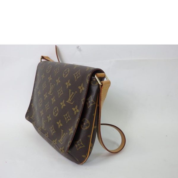 66390 3 Louis Vuitton Musette Tango Short Strap Monogram Bag Brown