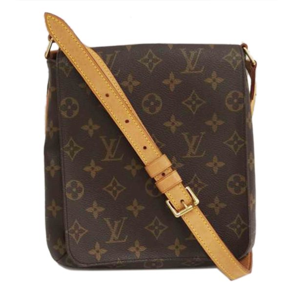 66406 1 Louis Vuitton Musette Salsa Monogram Shoulder Bag Brown