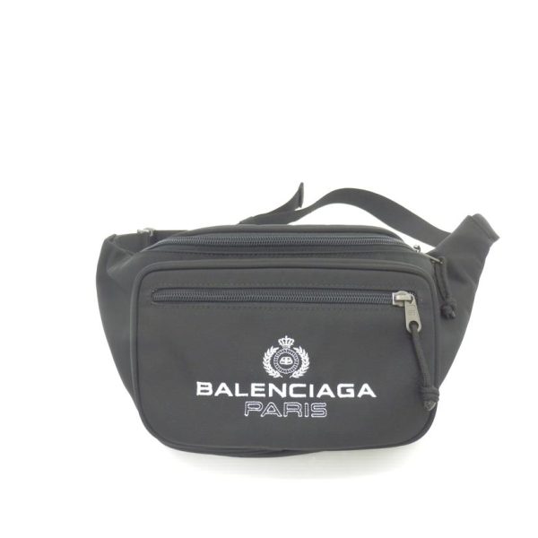 66425 2 Balenciaga Explorer Body Bag Black