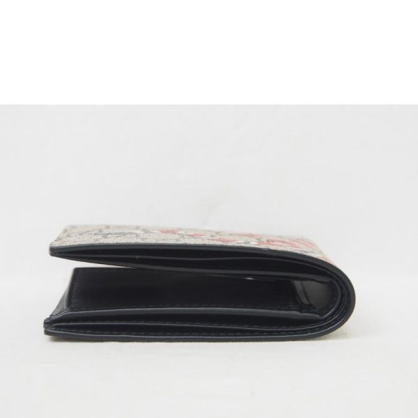 66452 5 GUCCI GG Supreme Snake Print 2 Fold Wallet