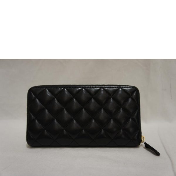 66521 2 Chanel Cocomark Zipper Wallet Black