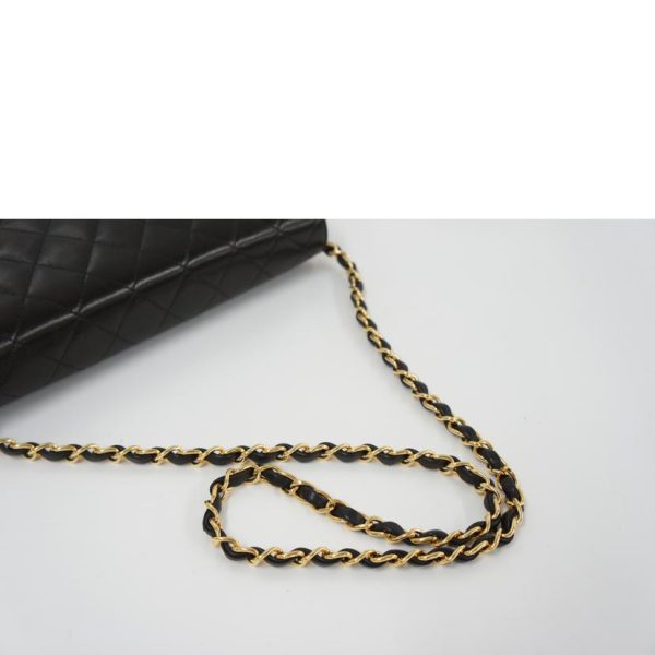 66548 4 Chanel Matelasse Push Lock Chain Shoulder Bag Black