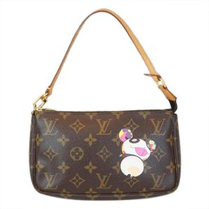 66651 1 GUCCI Flora Shoulder Bag Canvas Leather Multicolor Orange