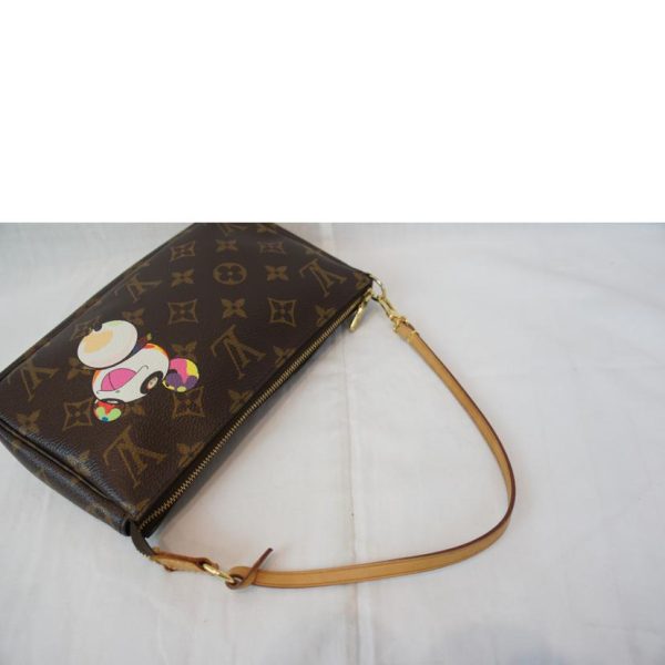 66651 4 Louis Vuitton Pochette Panda Series Clutch Bag Brown