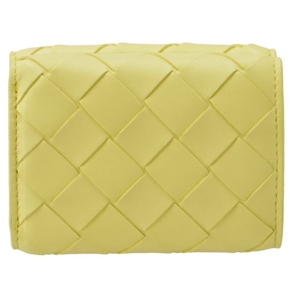 666944vcpp37203 2 Bottega Veneta Bifold Cassette Wallet Kiwi Yellow