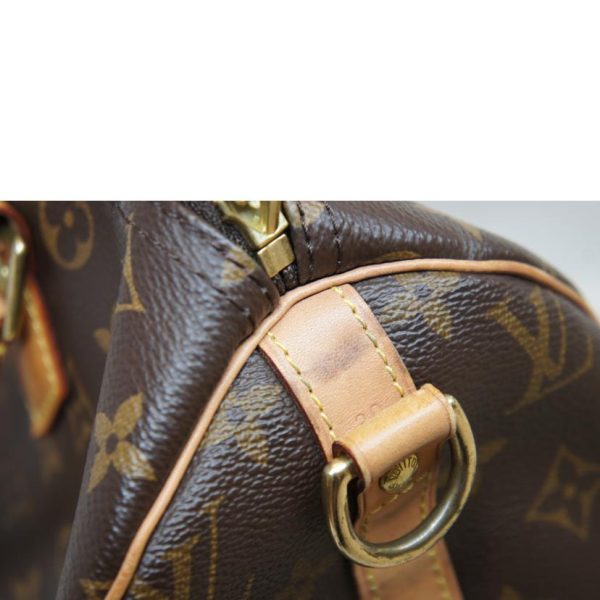 66703 16 Louis Vuitton Speedy Bandouliere Monogram Handbag Brown