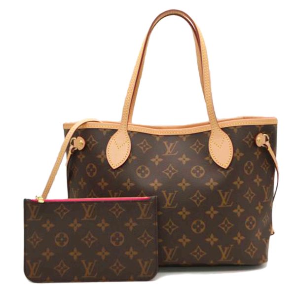 66723 1 Louis Vuitton Neverfull PM Tote Bag Monogram Pivoine