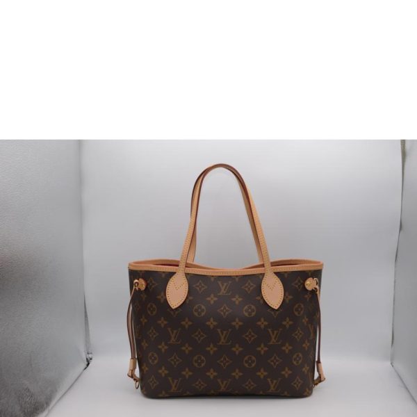 66723 2 Louis Vuitton Neverfull PM Tote Bag Monogram Pivoine