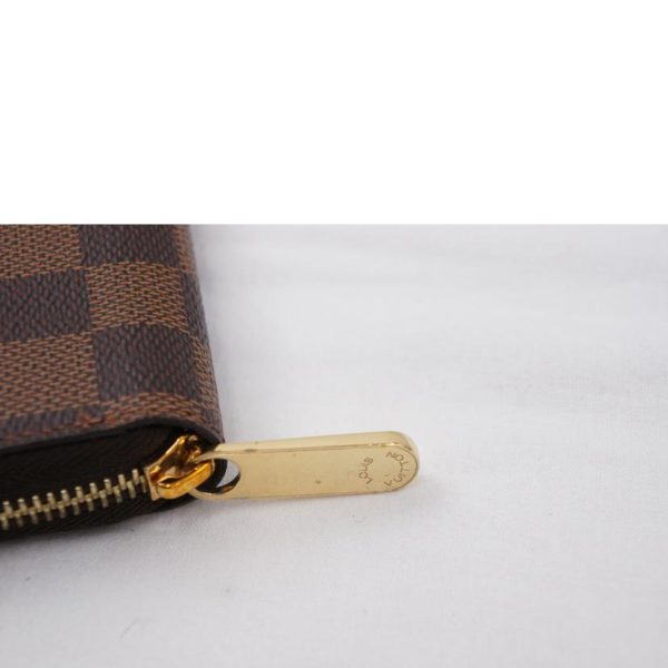 66805 6 Louis Vuitton Zippy Wallet Damier Ebene Brown