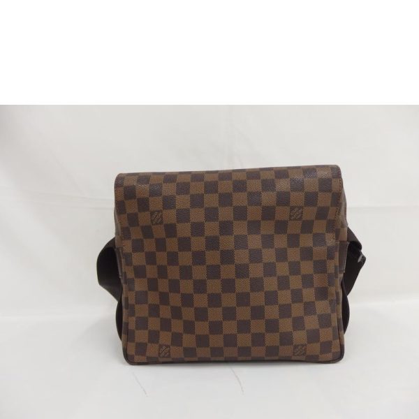 66963 2 Louis Vuitton Naviglio Damier Shoulder Bag Brown