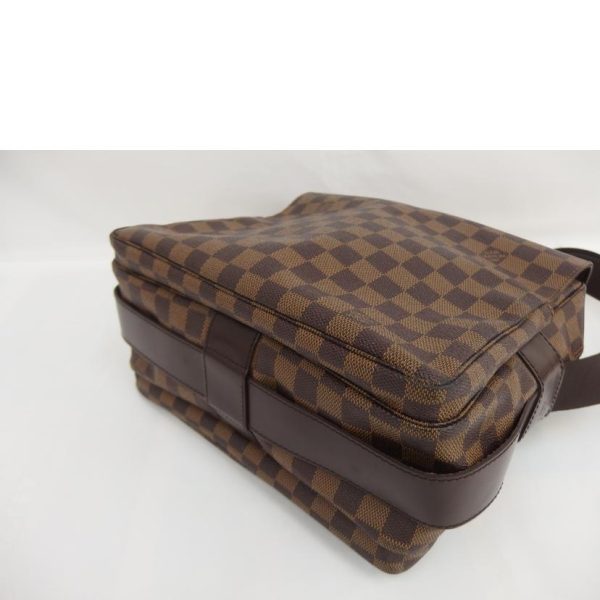 66963 4 Louis Vuitton Naviglio Damier Shoulder Bag Brown