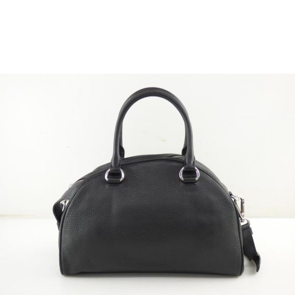 66995 2 Prada Leather Handbag Black