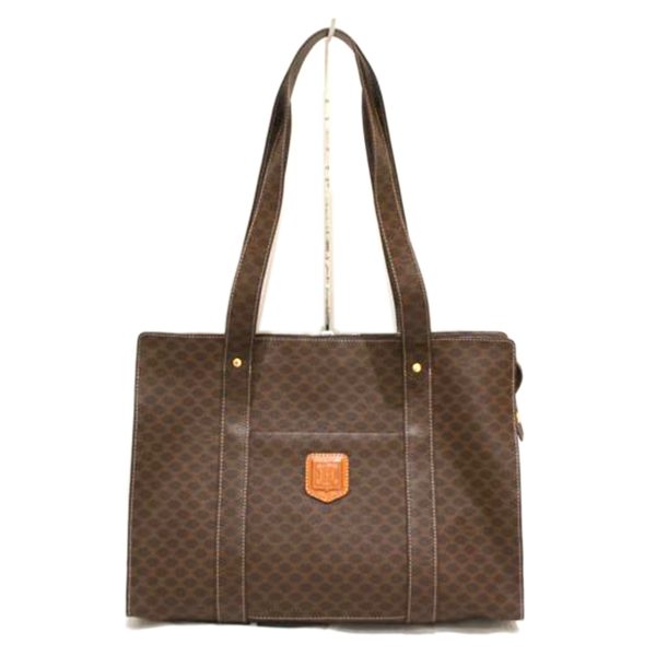 66996 1 Celine Macadam Tote Bag Brown