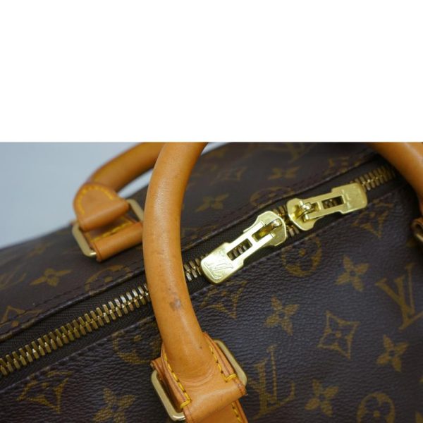 67012 6 Louis Vuitton Keepall 50 Duffel Bag Monogram Brown