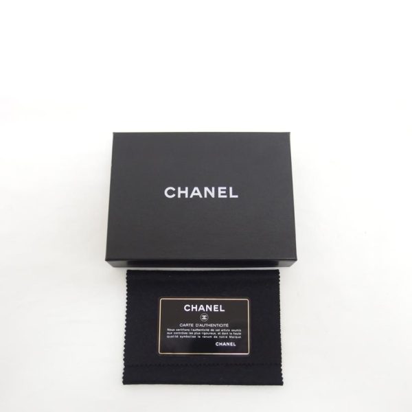 67041 11 Chanel Bicolore Coin Card Case Black