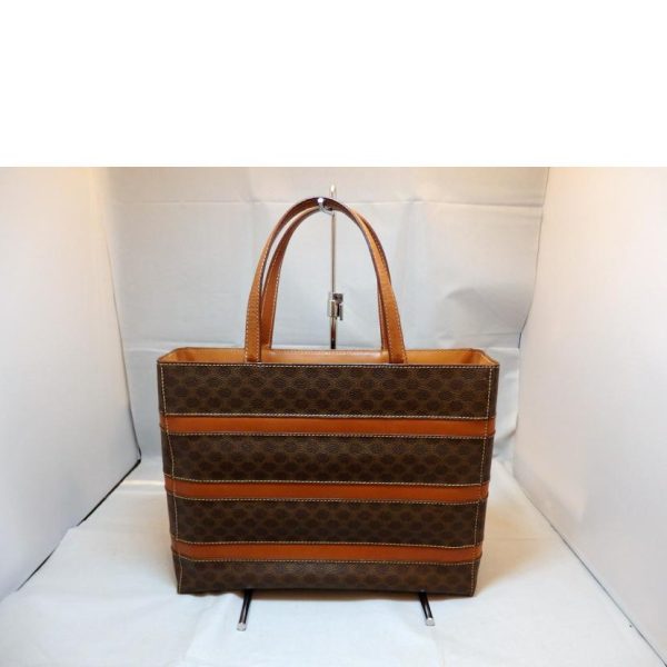 67105 2 Celine Macadam Tote Bag Brown