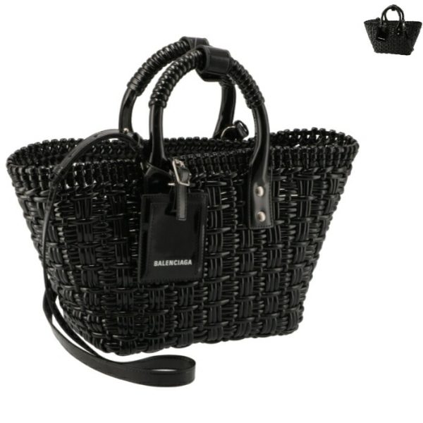 6713422ie2y Balenciaga Bistro XS Basket Tote Bag