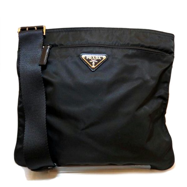 67167 1 Prada Nylon Shoulder Bag Black