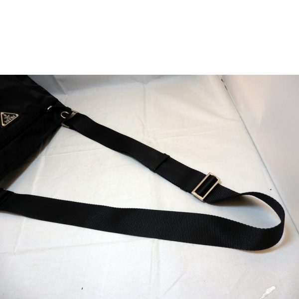 67167 4 Prada Nylon Shoulder Bag Black