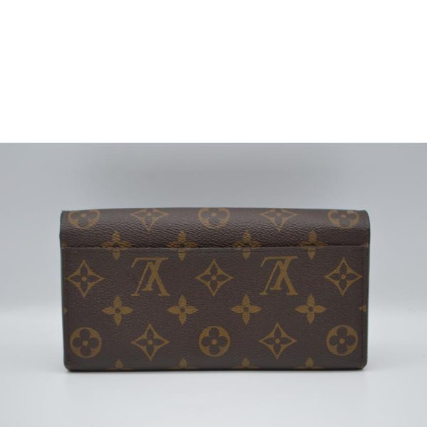 67201 2 Louis Vuitton Portefeuil Sara New Model Monogram Wallet Brown