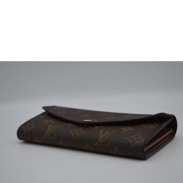 67201 3 Louis Vuitton Portefeuil Sara New Model Monogram Wallet Brown