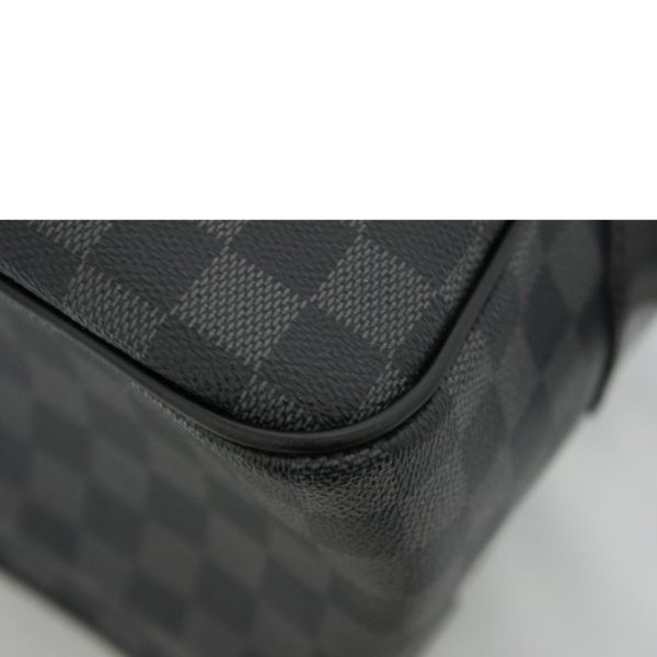 67227 8 Louis Vuitton Briefcase Damier Graphite Brown