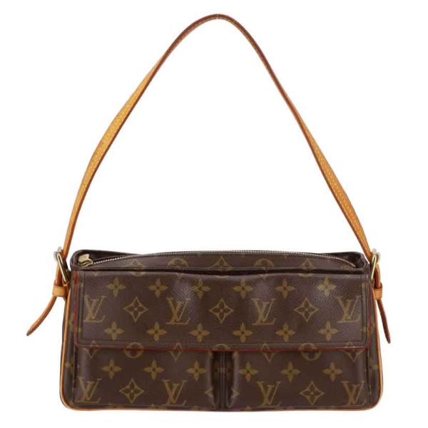 67228 1 Louis Vuitton Viva City MM Monogram Shoulder Bag Brown