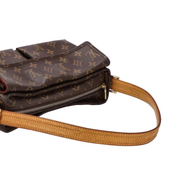 67228 4 Louis Vuitton Viva City MM Monogram Shoulder Bag Brown