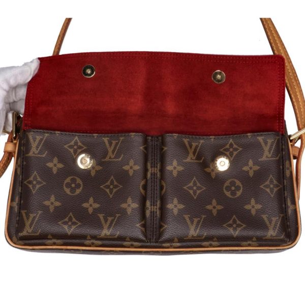 67228 5 Louis Vuitton Viva City MM Monogram Shoulder Bag Brown