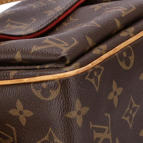 67228 7 Louis Vuitton Viva City MM Monogram Shoulder Bag Brown