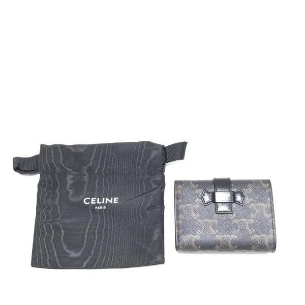 67239 8 Celine Triomphe Trifold Wallet Bag