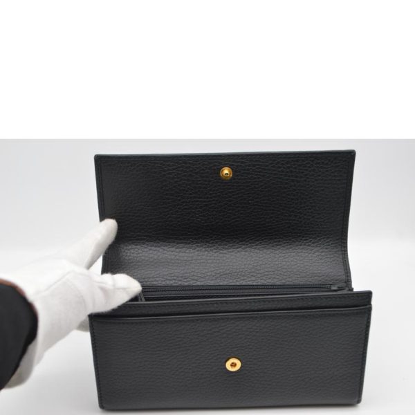 67300 6 GUCCI GG Marmont Continental Leather Wallet