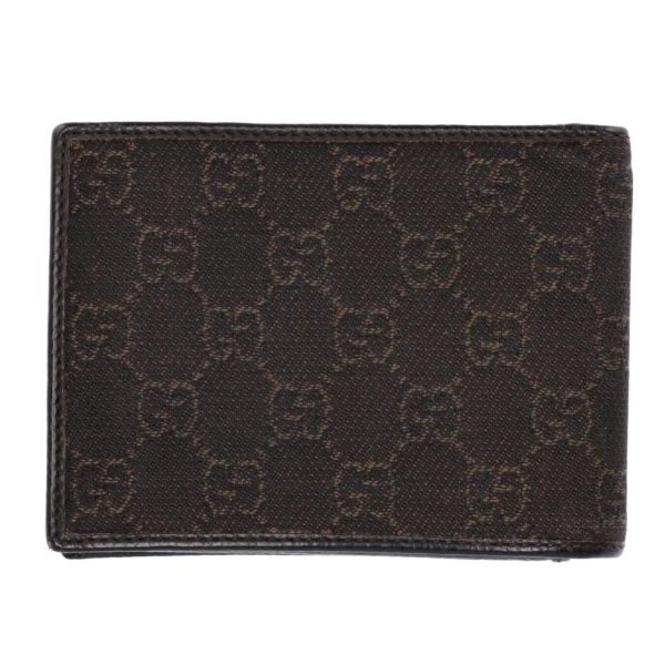 67355 2 Gucci GG Canvas Bifold Wallet Brown