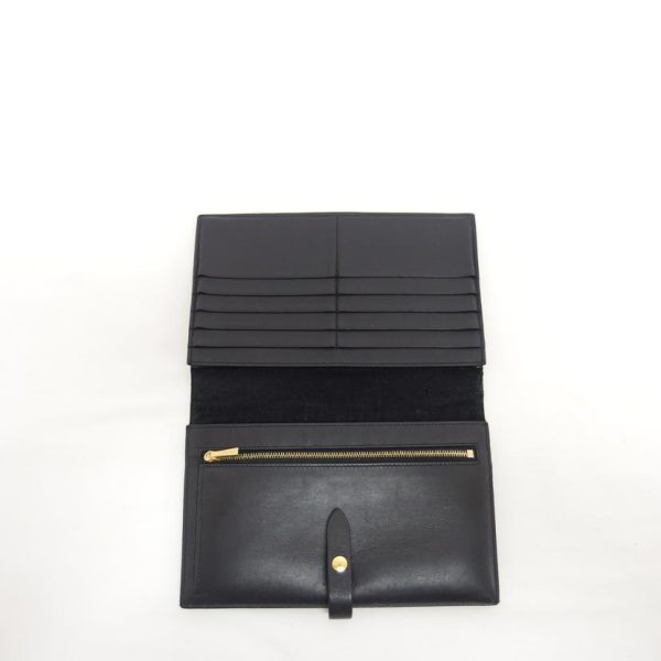 67362 4 Celine Strap Wallet Large Lizard Green