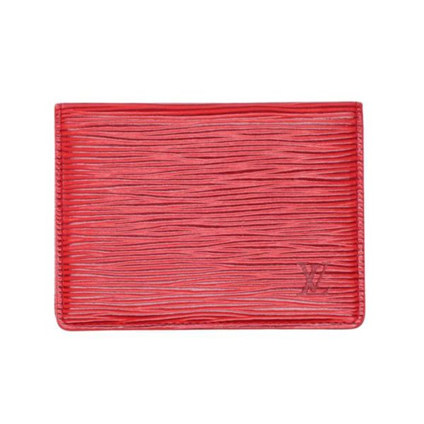 67415 1 Louis Vuitton Porte 2 Cult Vertical Epi Wallet Red