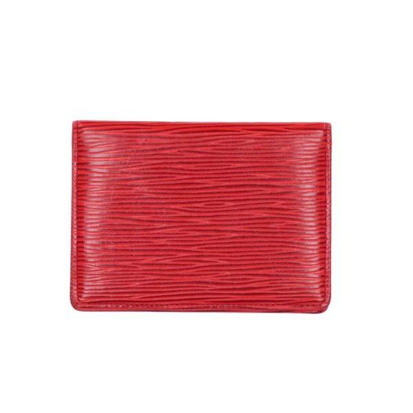 67415 2 Louis Vuitton Porte 2 Cult Vertical Epi Wallet Red