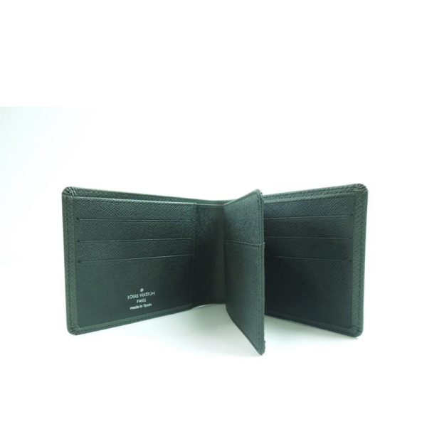 67440 3 Louis Vuitton Portovier Wallet Taiga Ardoise