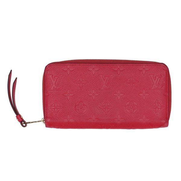 67447 1 Louis Vuitton Long Wallet Zippy Wallet Empreinte Orole Red