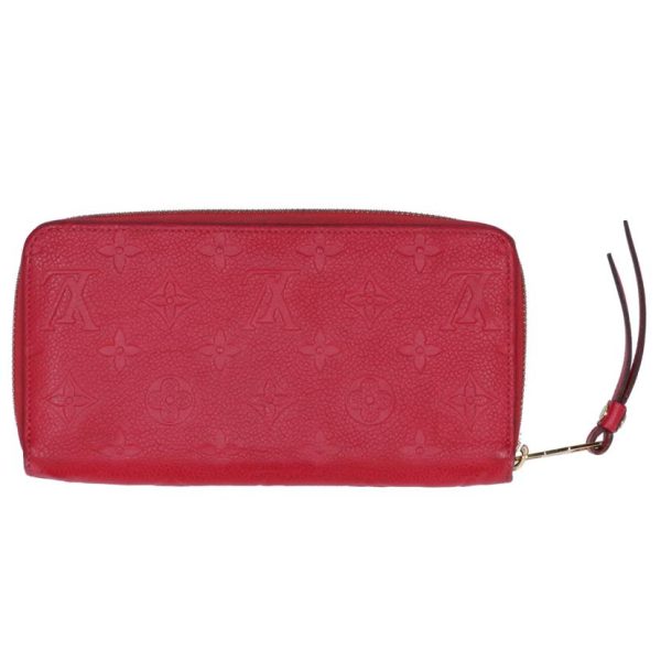 67447 2 Louis Vuitton Long Wallet Zippy Wallet Empreinte Orole Red