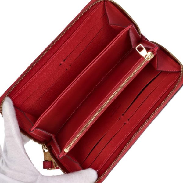 67447 4 Louis Vuitton Long Wallet Zippy Wallet Empreinte Orole Red