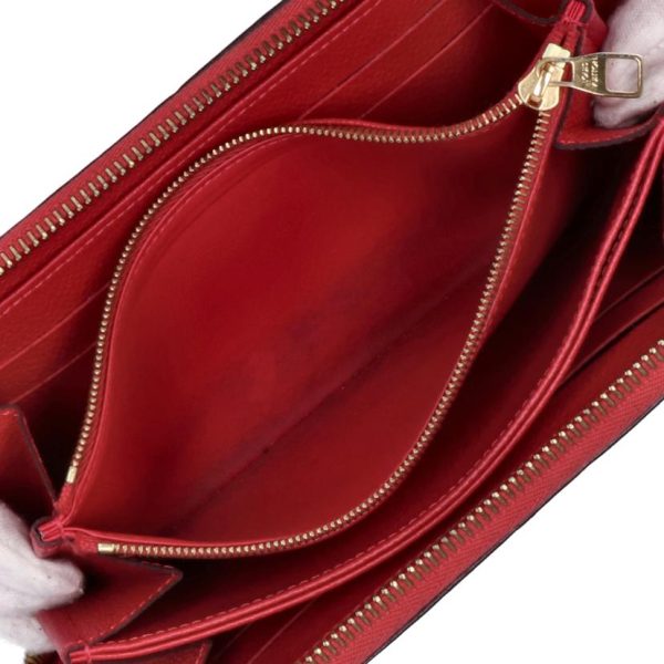 67447 5 Louis Vuitton Long Wallet Zippy Wallet Empreinte Orole Red