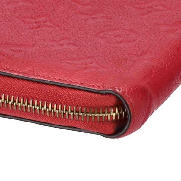 67447 7 Louis Vuitton Long Wallet Zippy Wallet Empreinte Orole Red