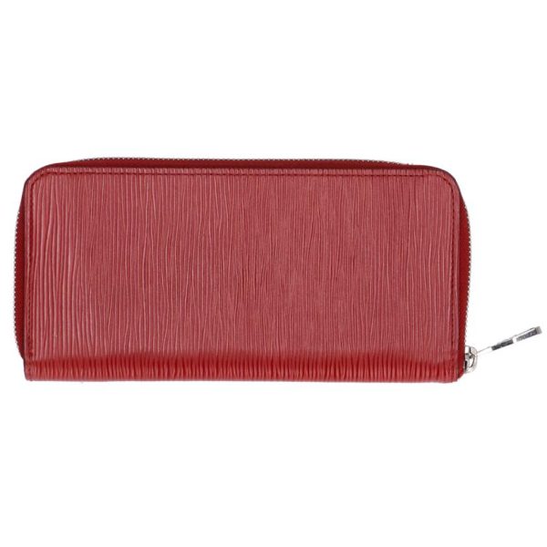 67461 2 Louis Vuitton Zippy Wallet Vertical Epi Leather Wallet Rouge