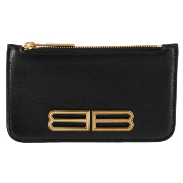 6748522101o1000 1 Balenciaga Gossip Card Holder Coin Case Black