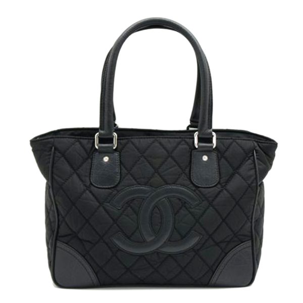 67514 1 CHANEL Paris New York Line Tote Bag Black