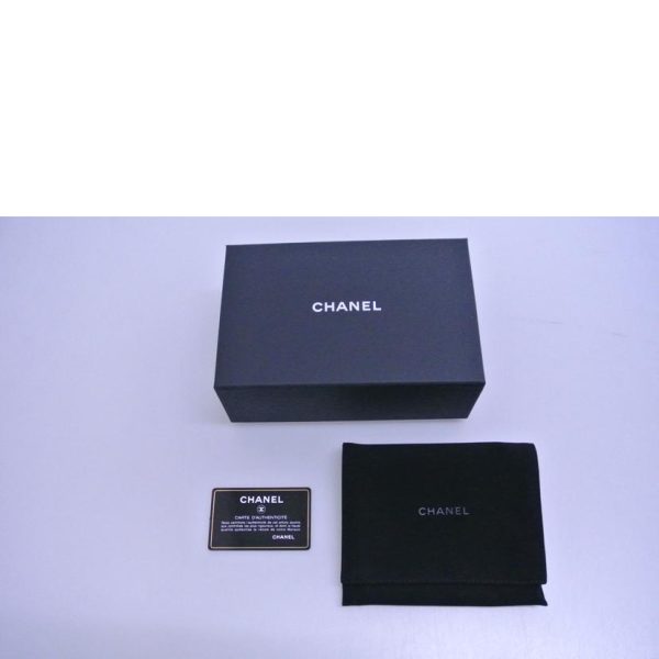 67545 7 Chanel Mini Wallet Tri Fold Wallet Black