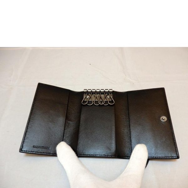 67563 4 Balenciaga 6 Key Case Black